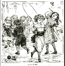 Children playing Alamy stock photo