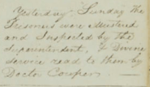 Henry Cowper reads Divine Service 1829